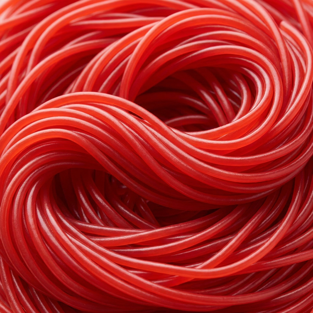 Lassos Lisses Fraise - Lot de 10